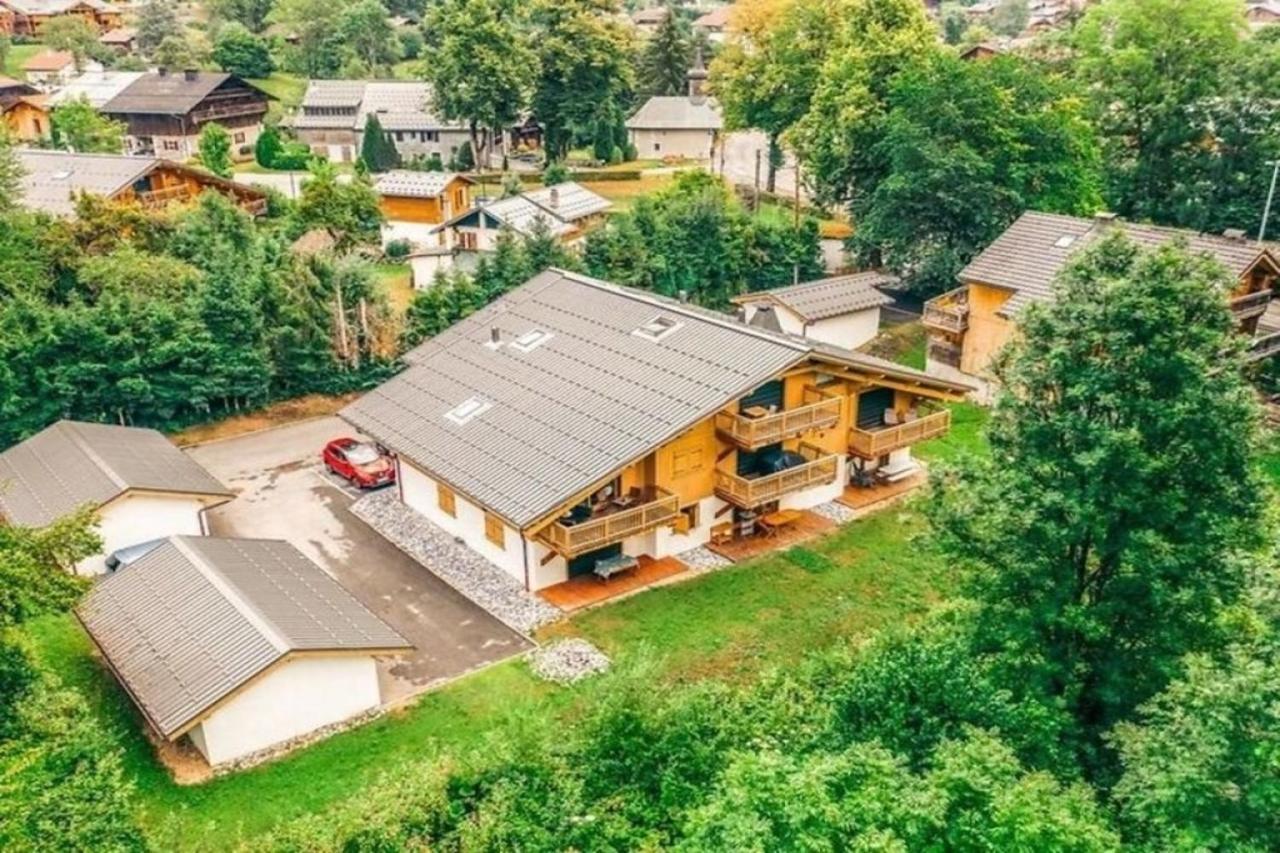 Modern 3 Bed Penthouse Apartment, Balcony & Garage, Close To Village & Ski Bus Samoëns Exteriör bild