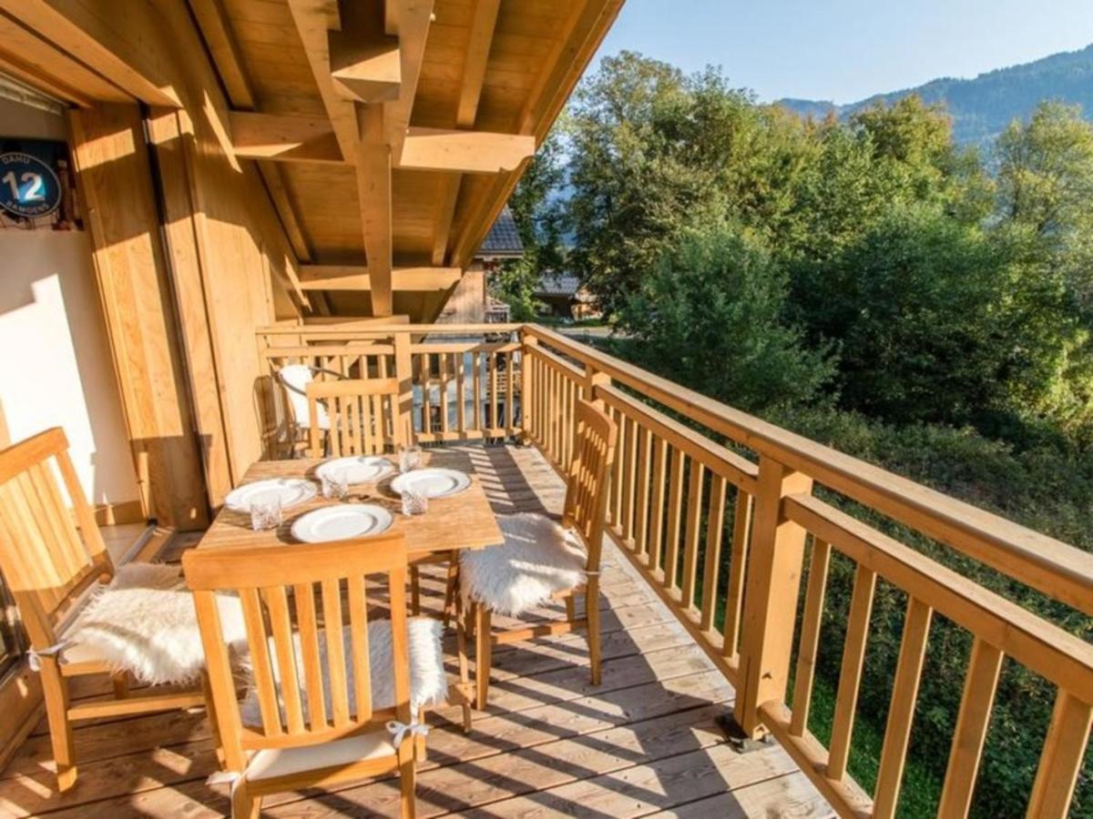 Modern 3 Bed Penthouse Apartment, Balcony & Garage, Close To Village & Ski Bus Samoëns Exteriör bild