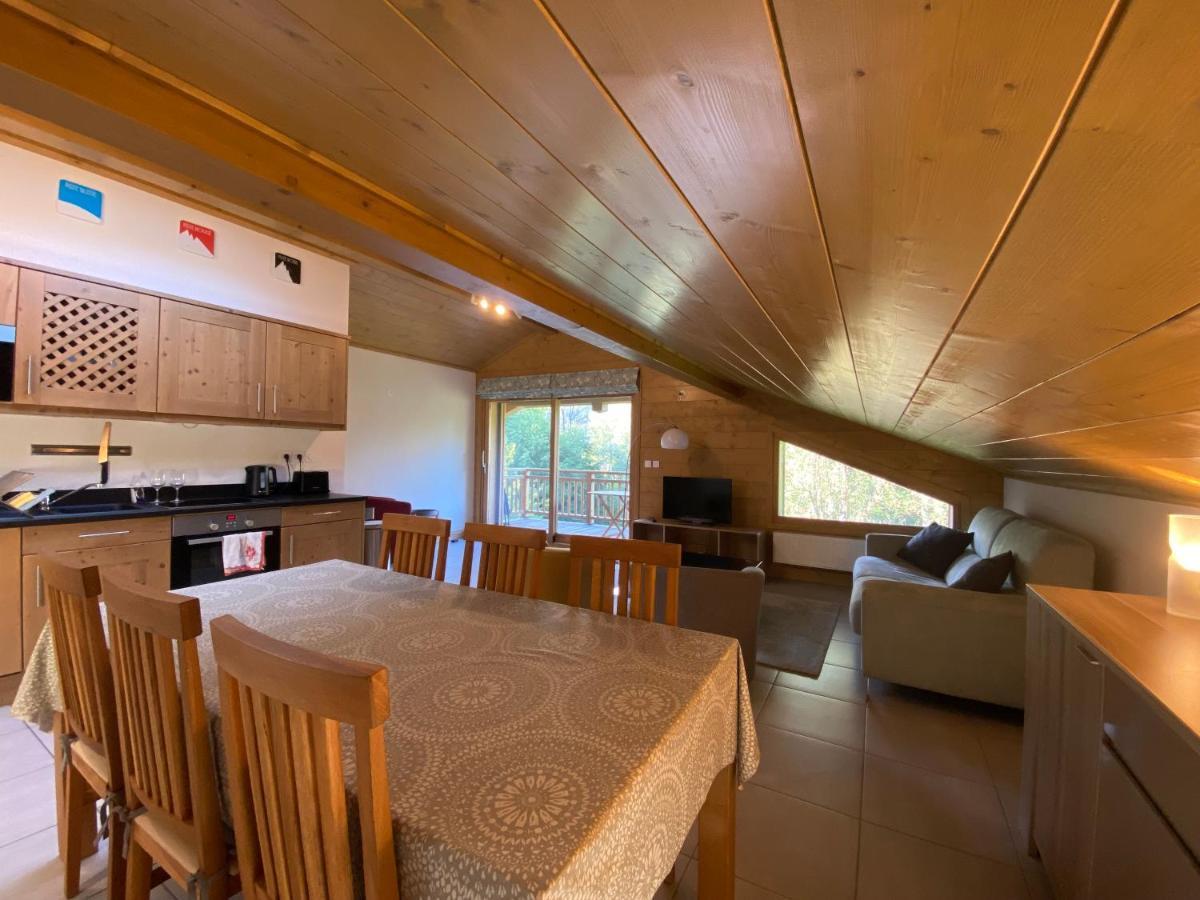 Modern 3 Bed Penthouse Apartment, Balcony & Garage, Close To Village & Ski Bus Samoëns Exteriör bild